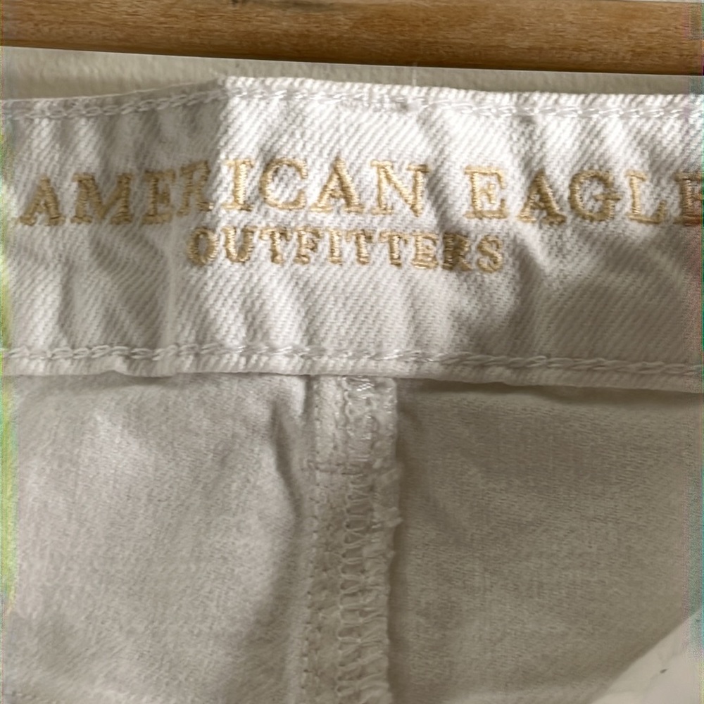 American Eagle Outfitters White Distressed Boyfriend Jeans - Picture 6 of 15